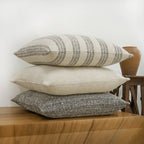 Natural Harmony Cotton Nettle Stripe Throw Pillow Cover