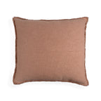 Organic Washed Cotton Throw Pillow Covers with Edge Fray