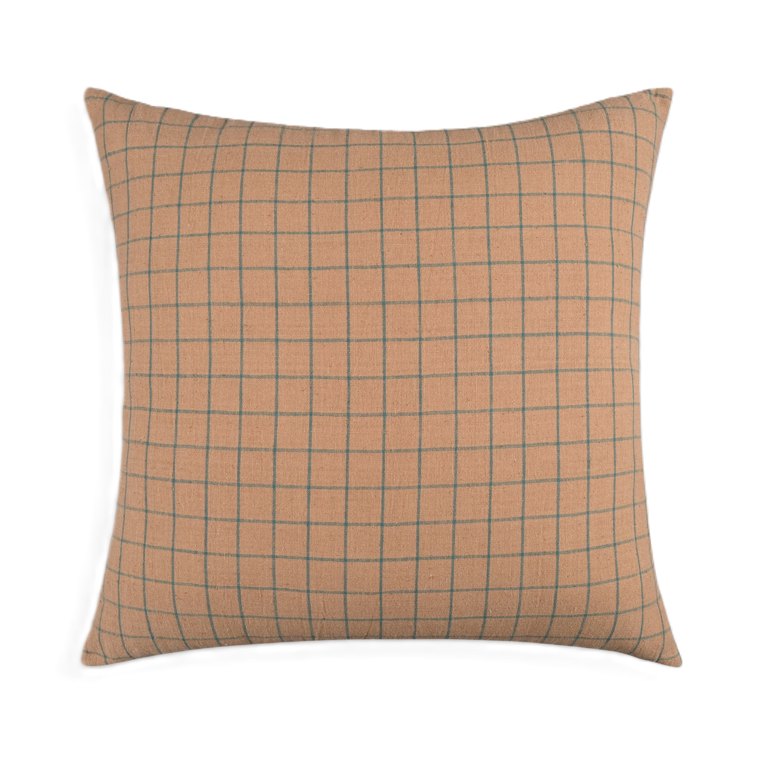 Elspeth Throw Pillow Cover with Grid Pattern