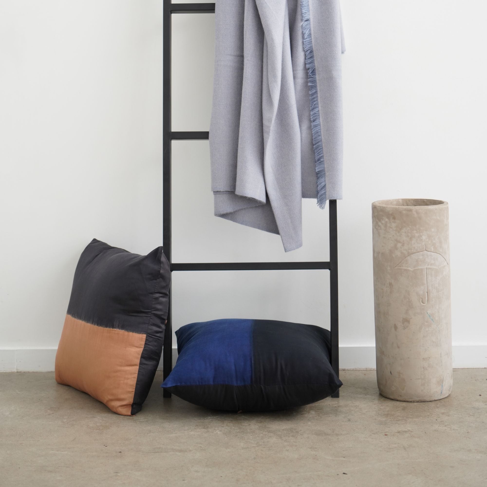 Mulberry Silk Colour Block Pillow