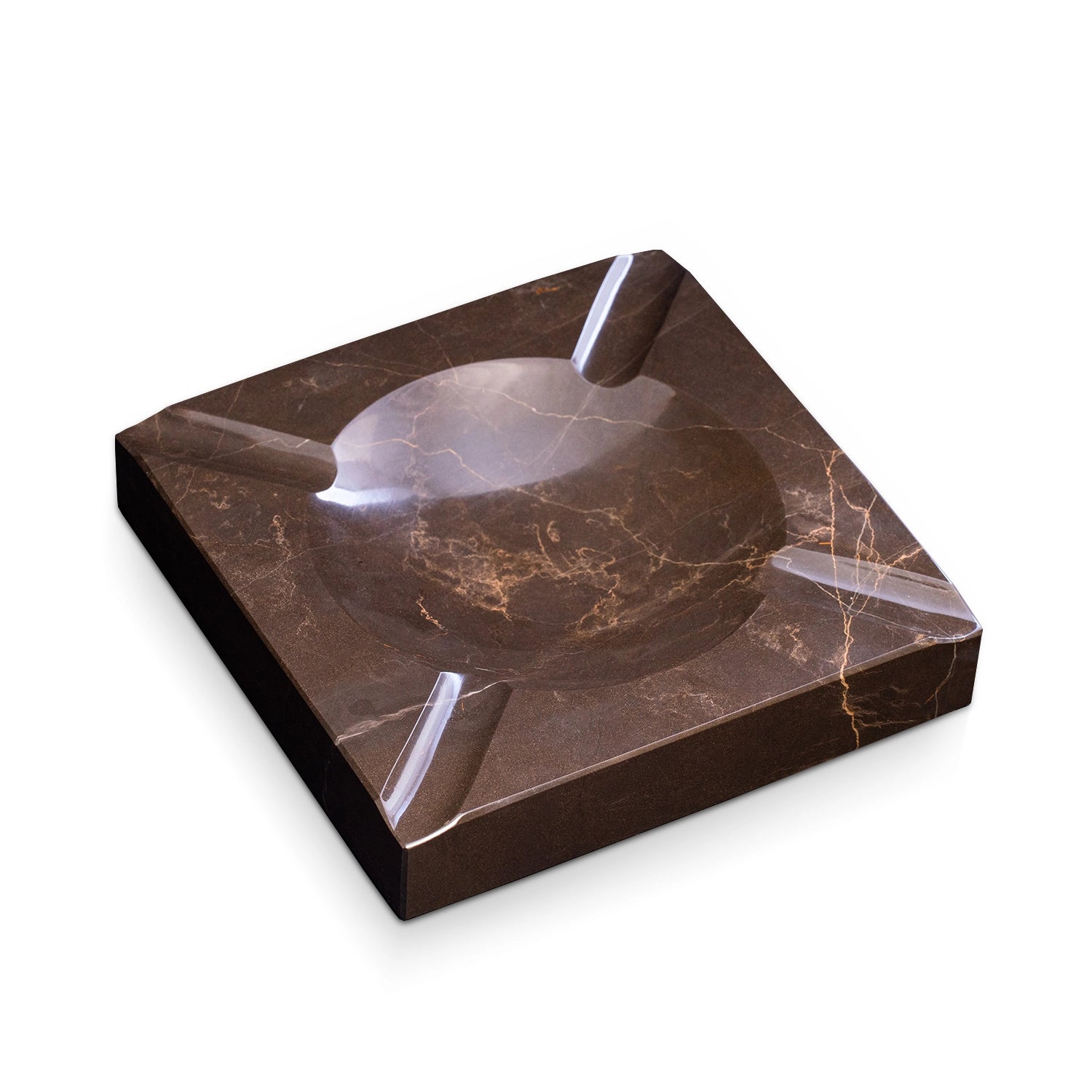 Emperador Marble Four-Cigar Tray