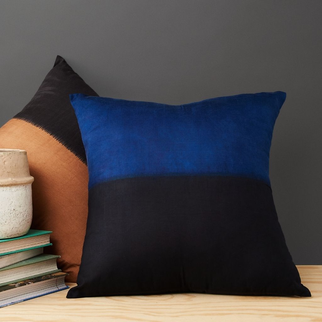 Mulberry Silk Colour Block Pillow