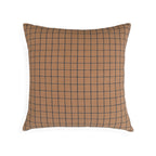 Elspeth Throw Pillow Cover with Grid Pattern