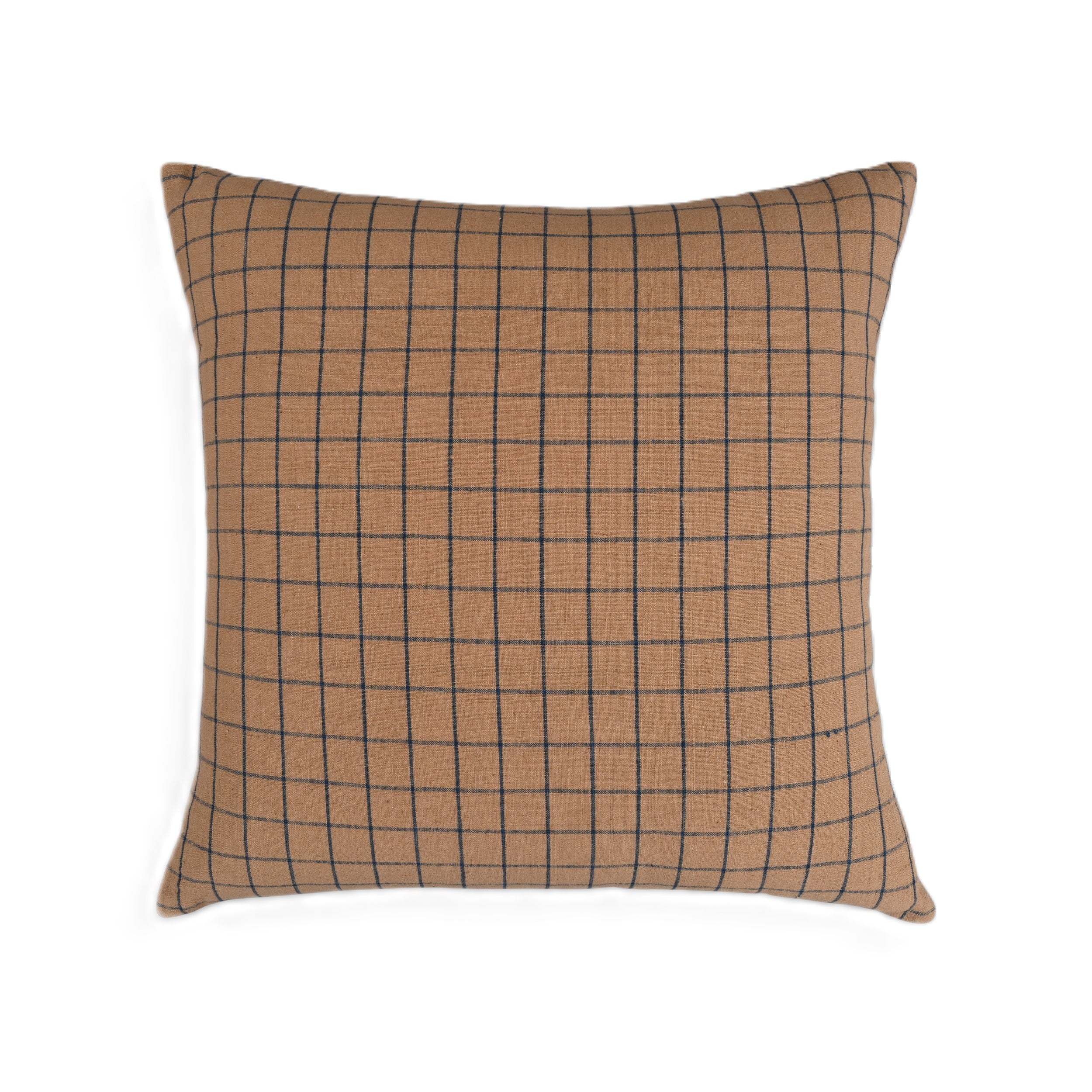 Elspeth Throw Pillow Cover with Grid Pattern