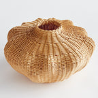 Undulating Palm Woven Vase