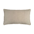 Organic Washed Cotton Lumbar Pillow Covers with Edge Fray