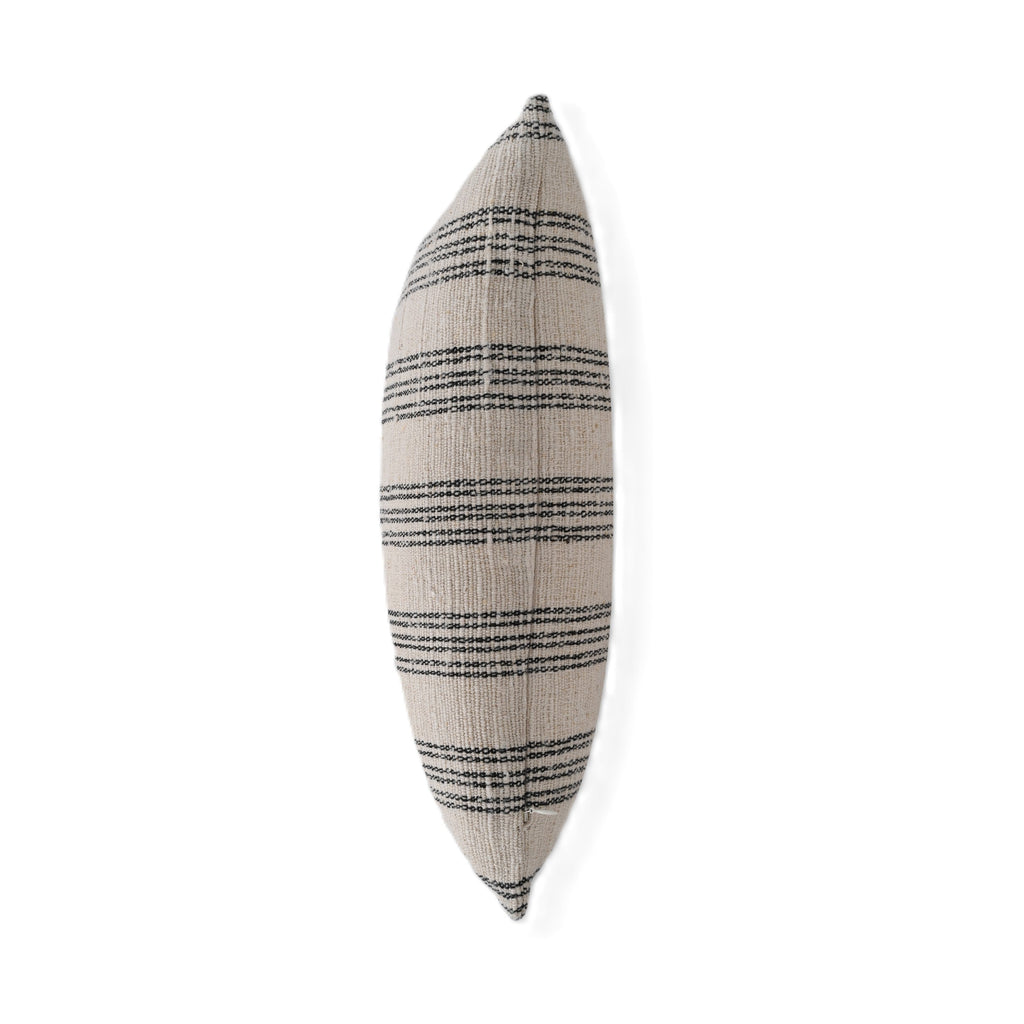 Natural Harmony Cotton Nettle Stripe Throw Pillow Cover