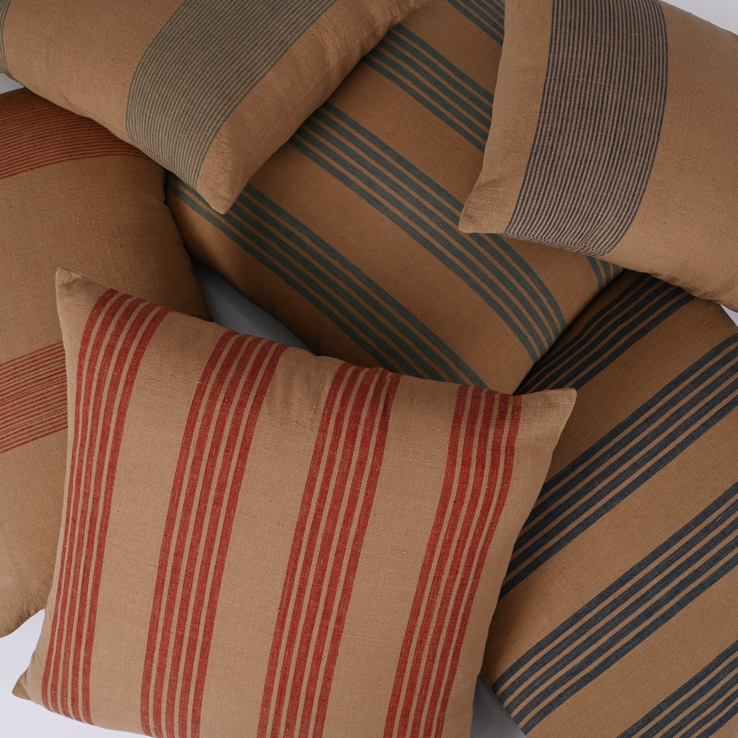 Striped Organic Cotton Pillow Cover