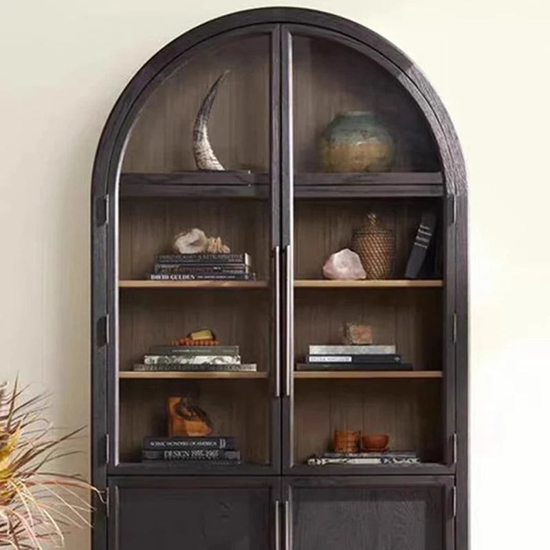 Aerin Glass-Fronted Oak Cabinet