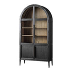 Aerin Glass-Fronted Oak Cabinet