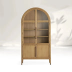 Aerin Glass-Fronted Oak Cabinet
