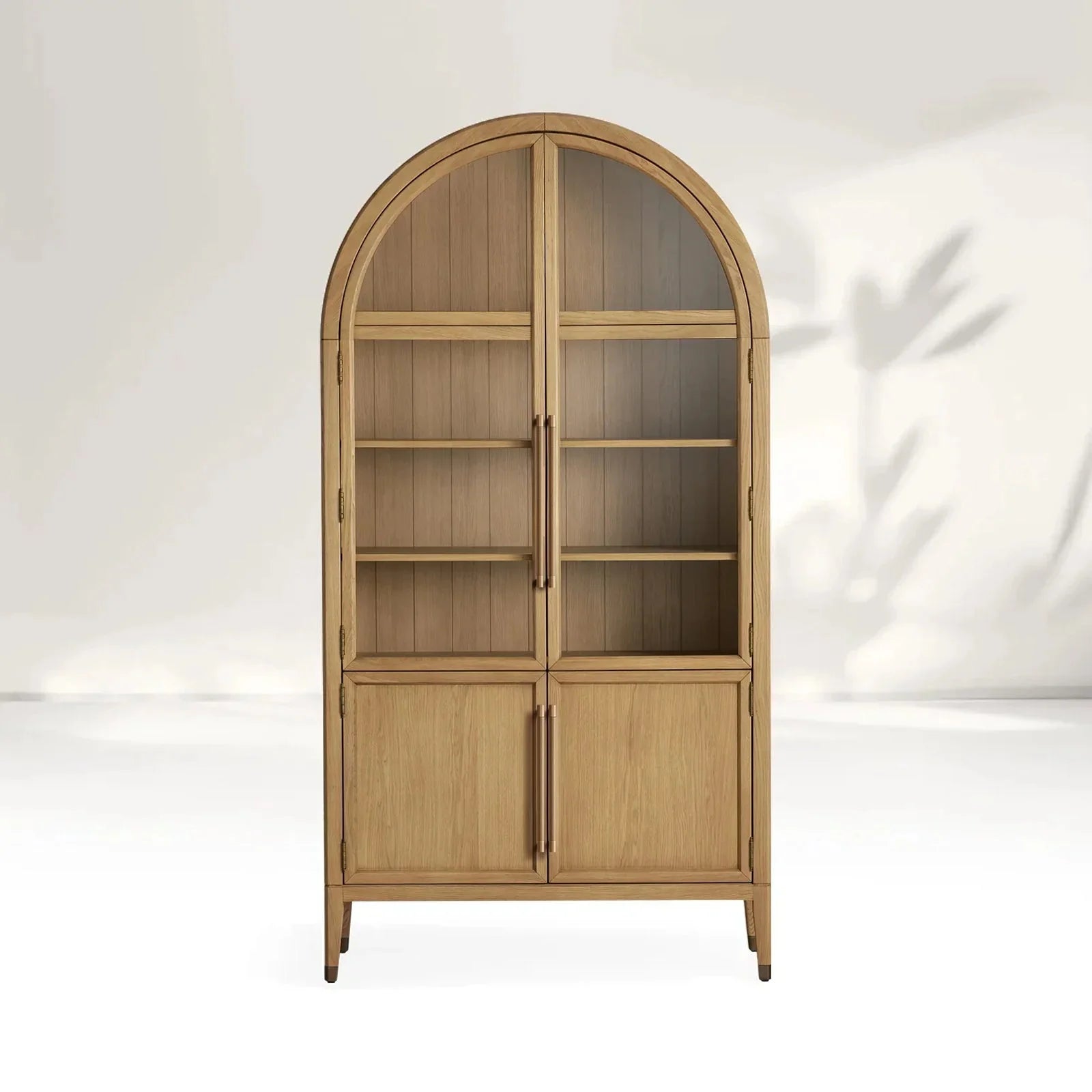 Aerin Glass-Fronted Oak Cabinet