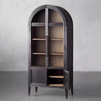 Aerin Glass-Fronted Oak Cabinet
