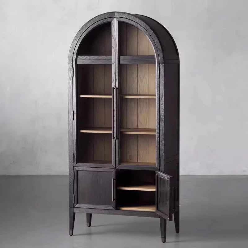 Aerin Glass-Fronted Oak Cabinet