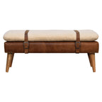 Nottingham Hide Leather Bench
