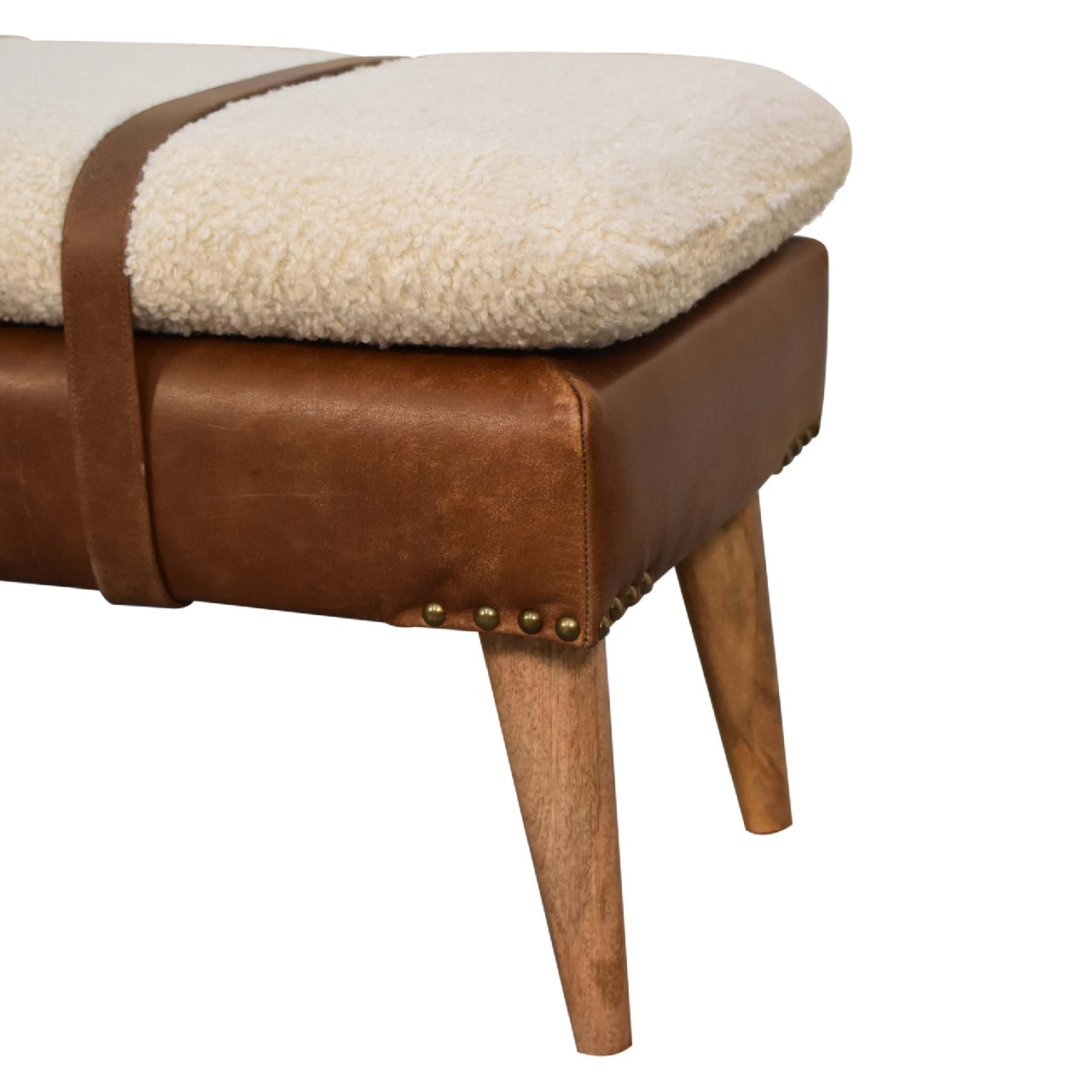 Nottingham Hide Leather Bench