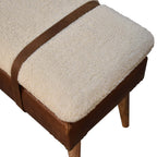 Nottingham Hide Leather Bench