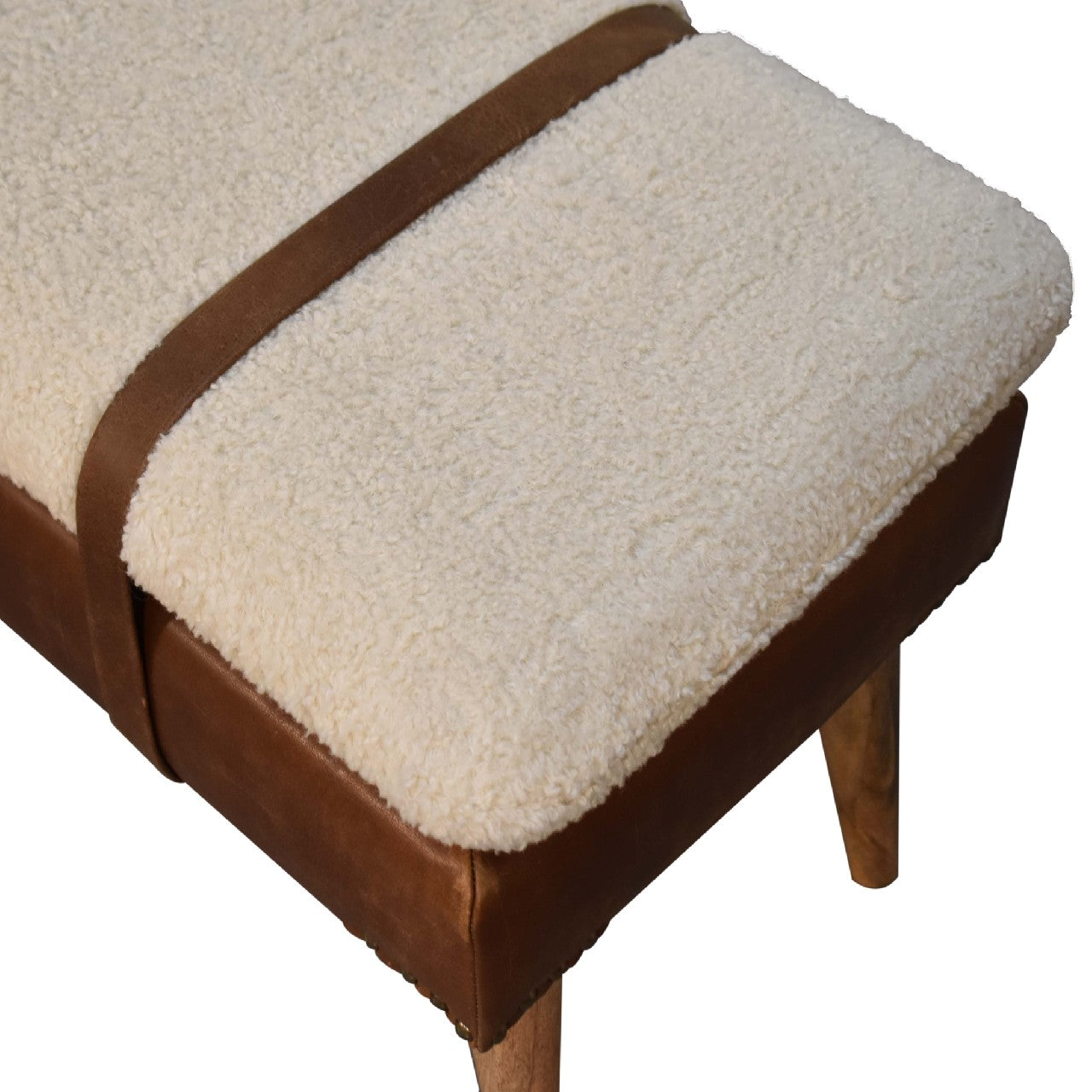 Nottingham Hide Leather Bench