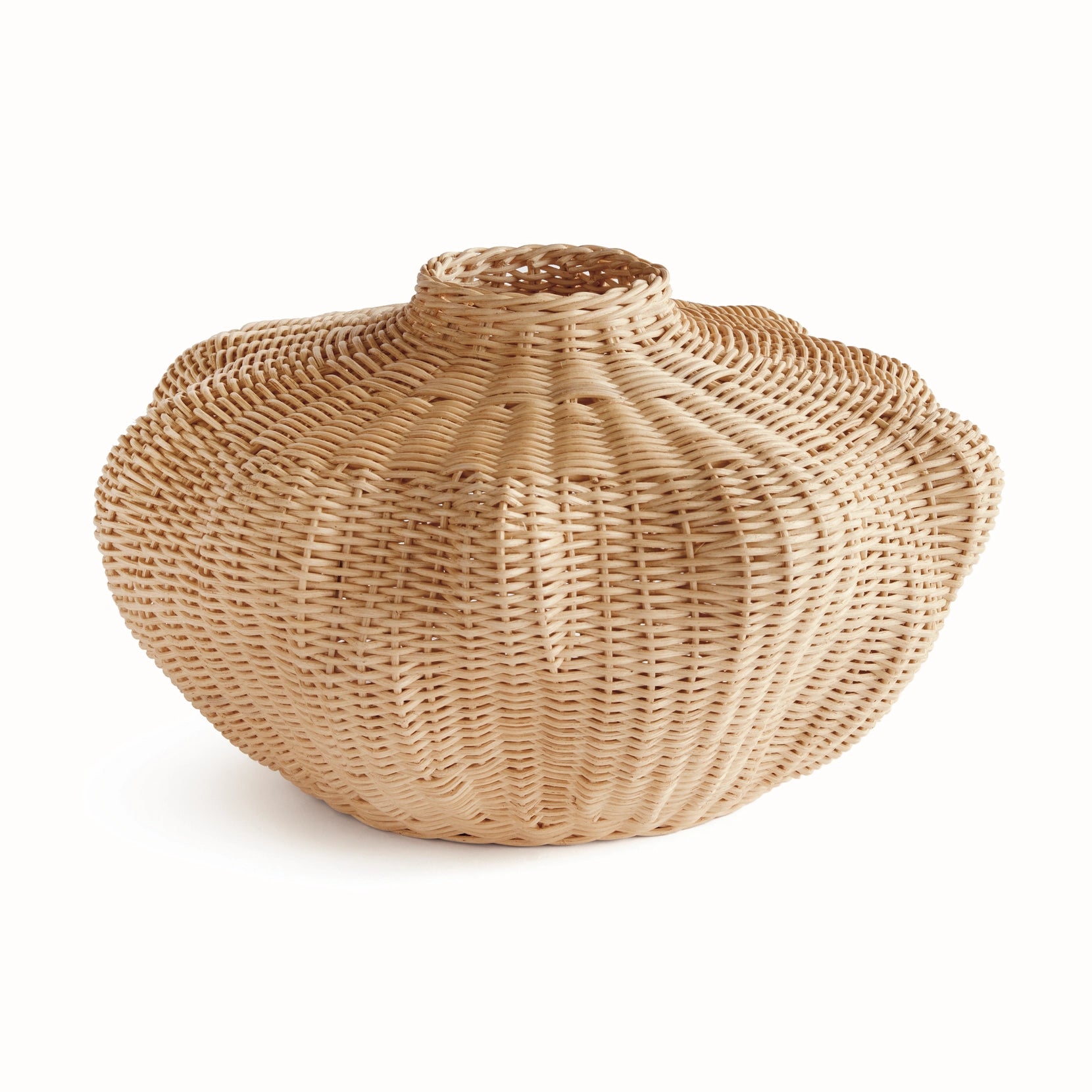 Undulating Palm Woven Vase