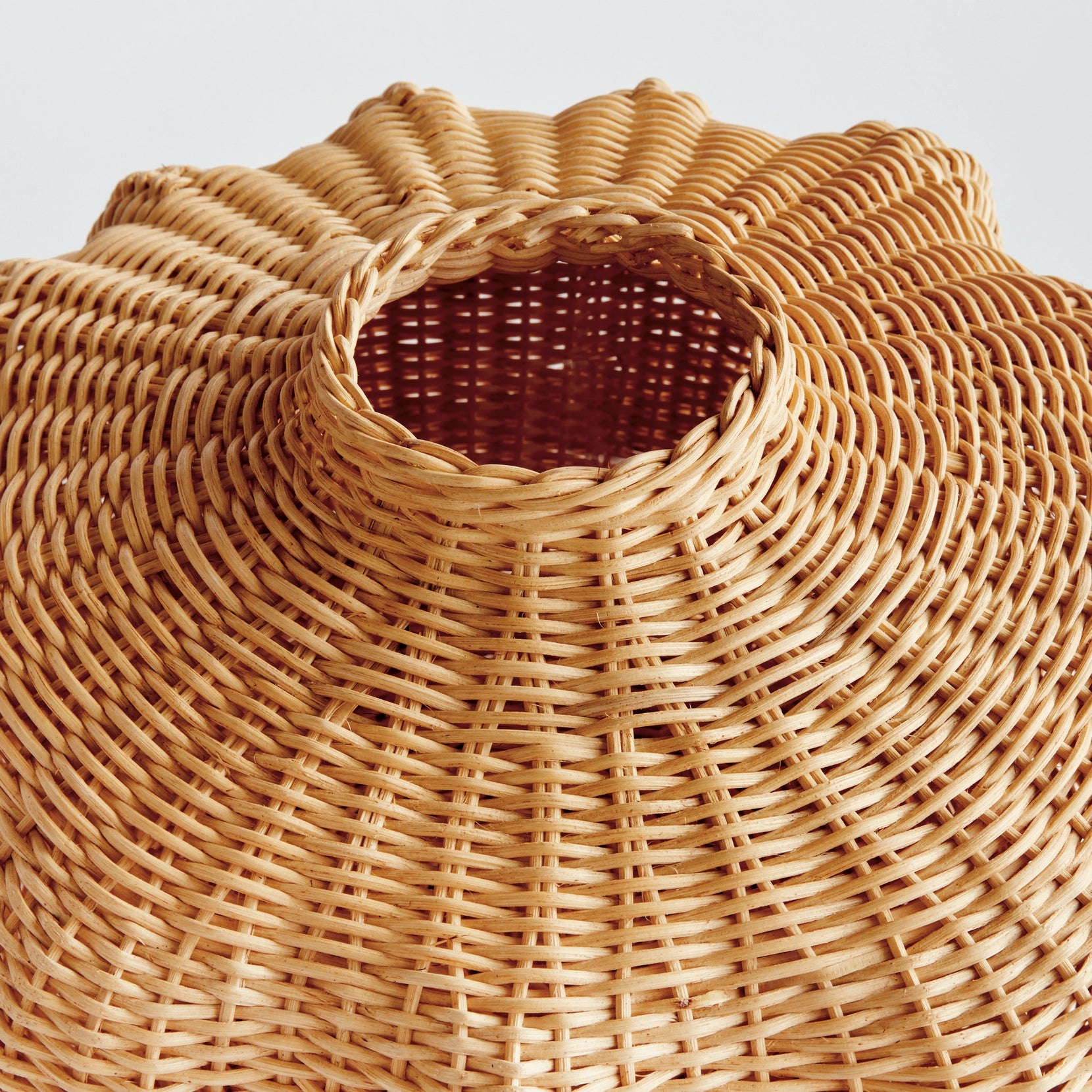 Undulating Palm Woven Vase