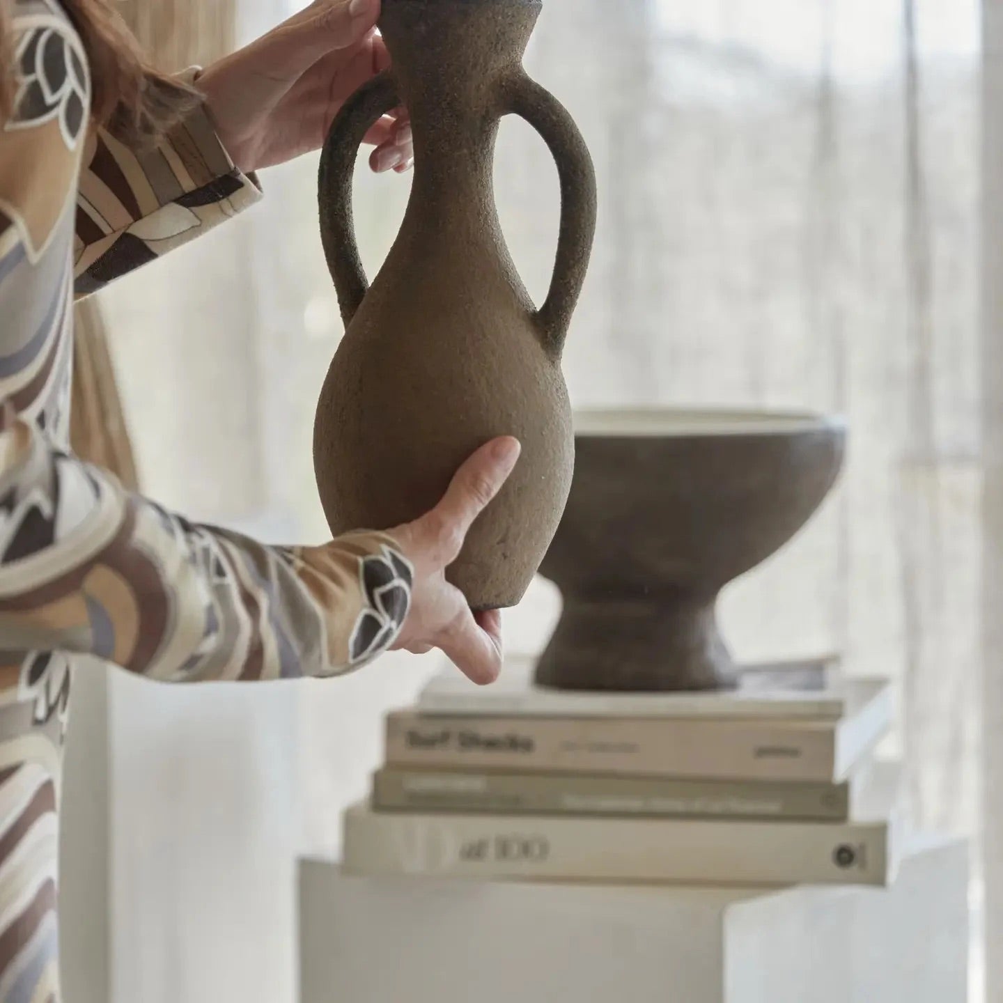 Amil Handmade Tonalán Clay Vase