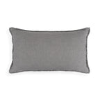 Organic Washed Cotton Lumbar Pillow Covers with Edge Fray